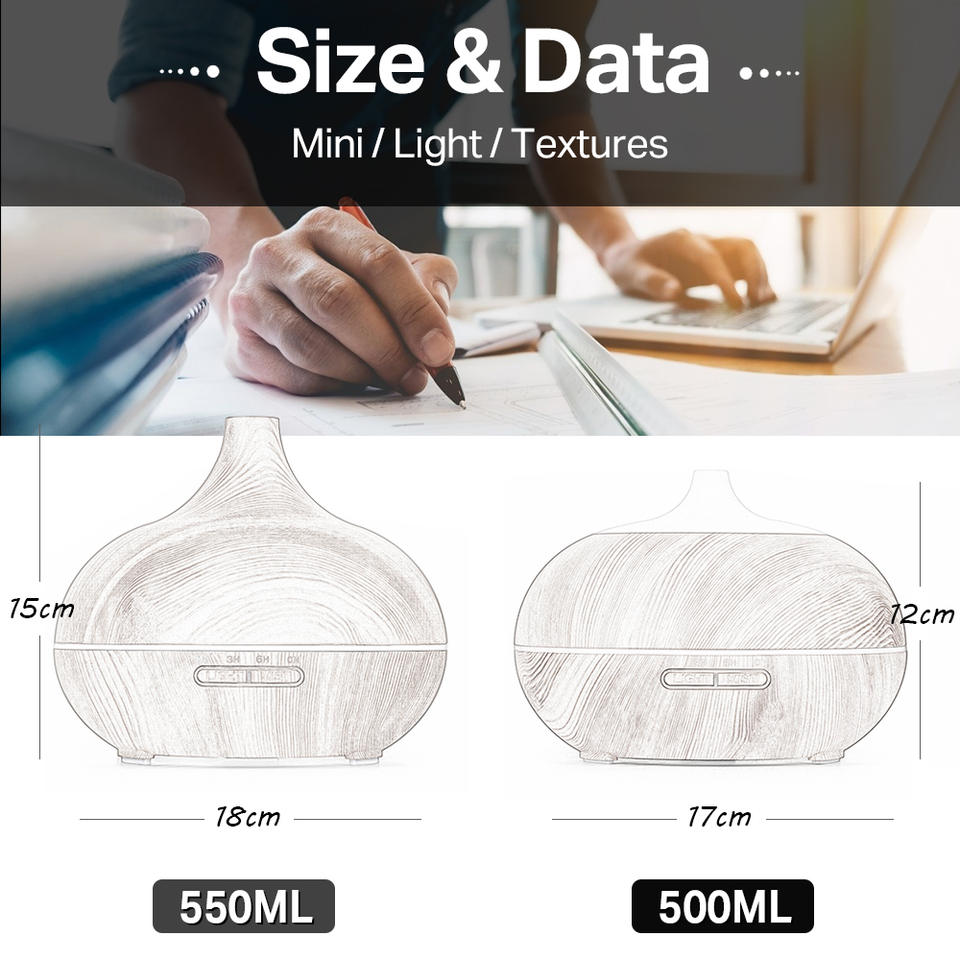 Essential Oil Diffuser (Wood Grain)
