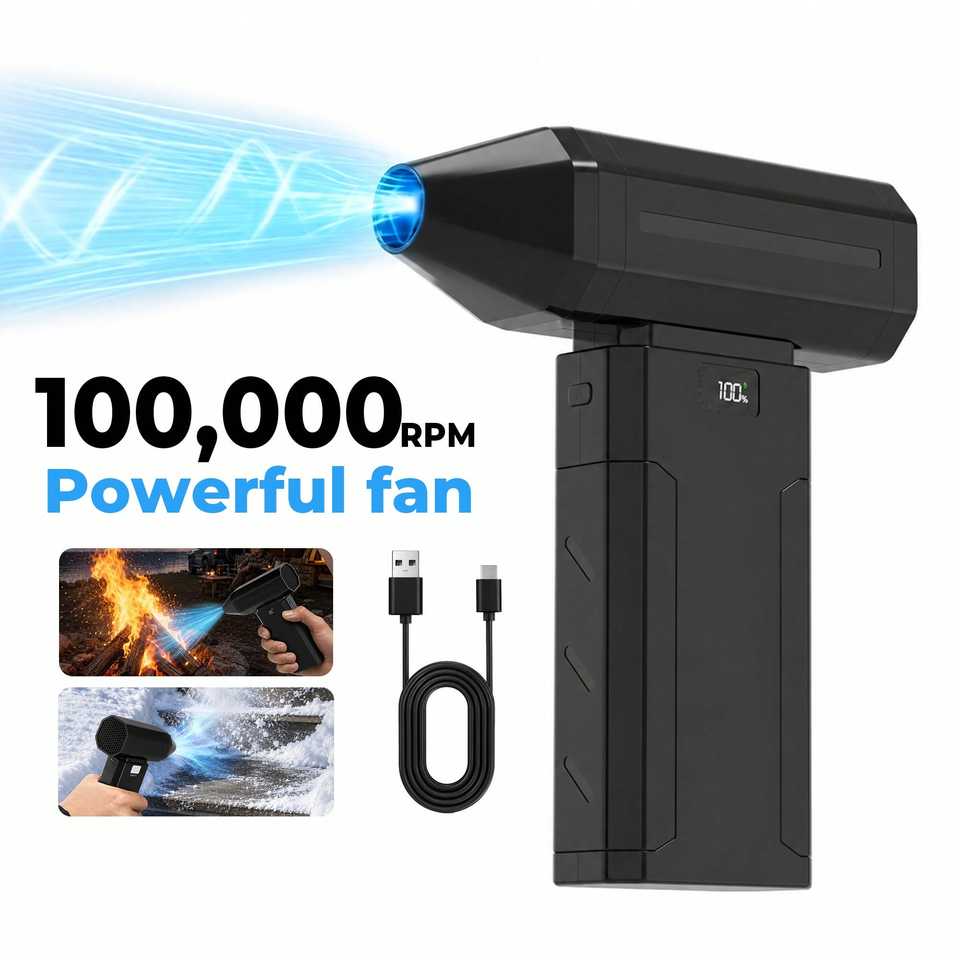 Cordless Handheld Compressed Air Duster & Mini Vacuum