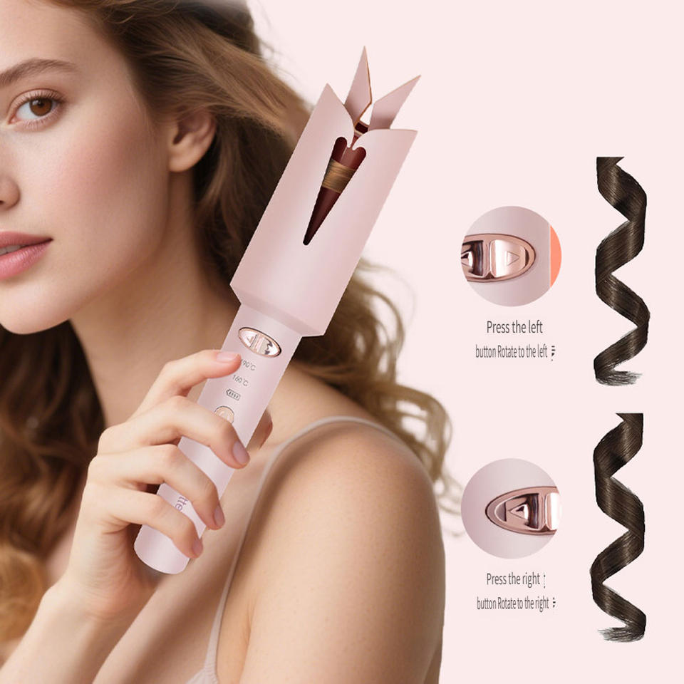 Cordless Auto-Rotating Hair Curler — USB Rechargeable