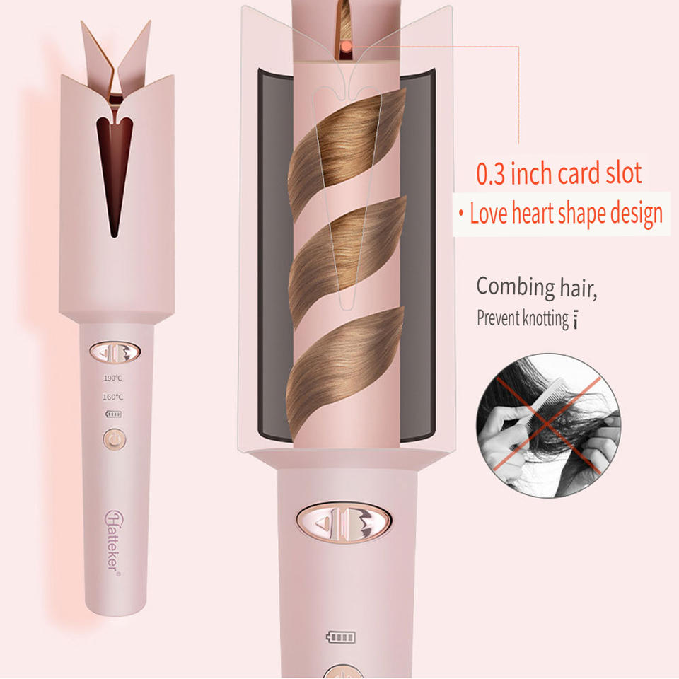 Cordless Auto-Rotating Hair Curler — USB Rechargeable