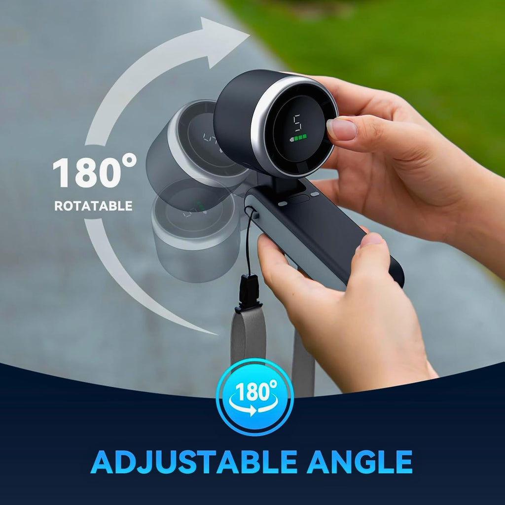 High-Speed Rechargeable Mini Turbo Jet Handheld Fan