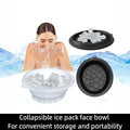 Silicone Foldable Facial Ice Bath Bowl & Cryo Roller