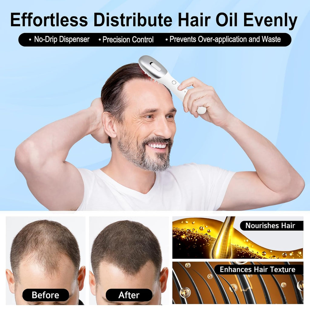Red Light Therapy Scalp Massager & Hair Growth Brush