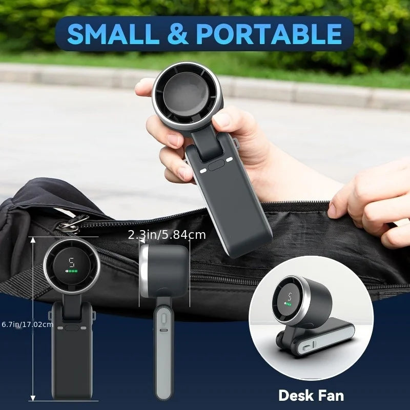 High-Speed Rechargeable Mini Turbo Jet Handheld Fan