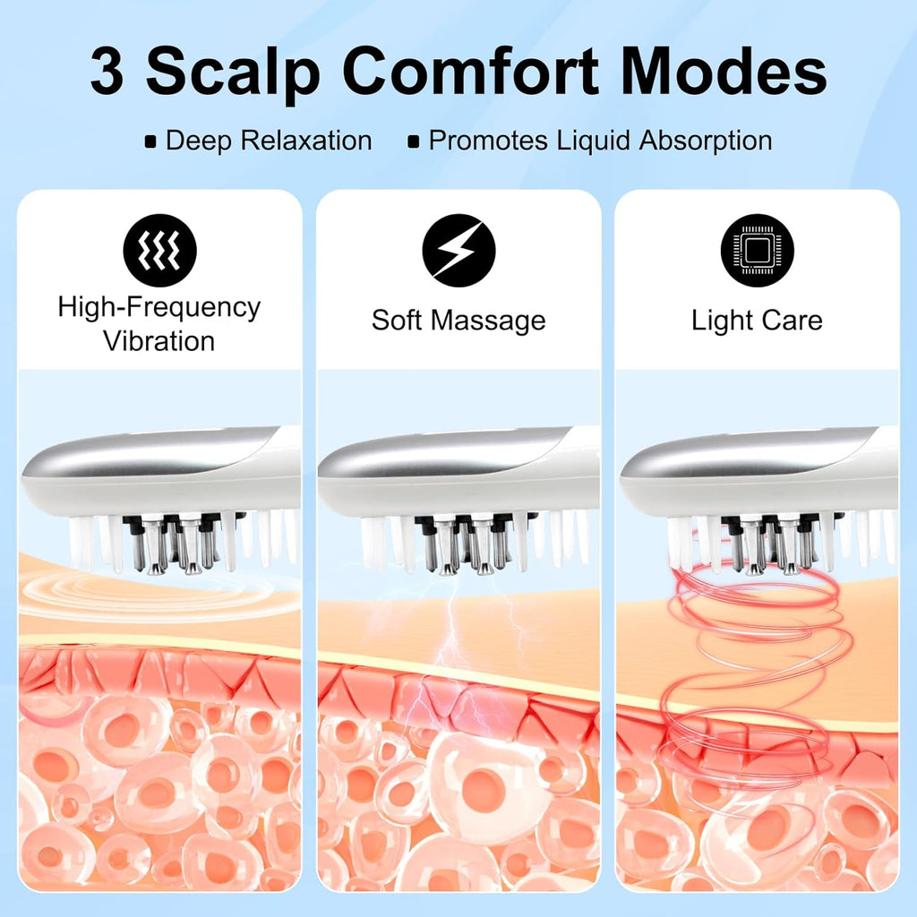 Red Light Therapy Scalp Massager & Hair Growth Brush