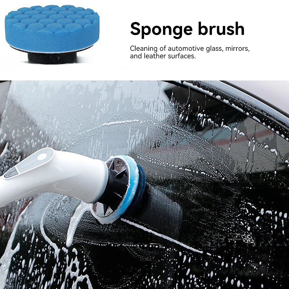 Cordless Electric Spin Scrubber with Replaceable Brush Heads