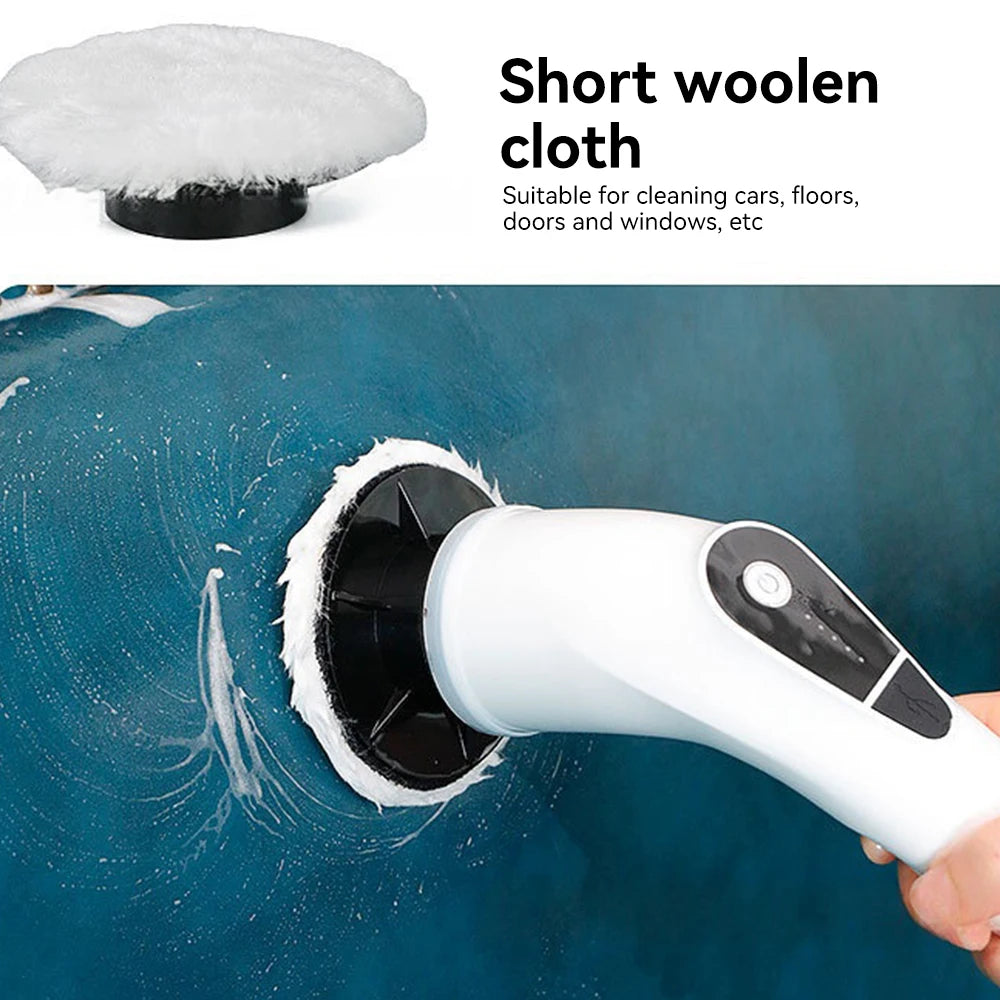 Cordless Electric Spin Scrubber with Replaceable Brush Heads