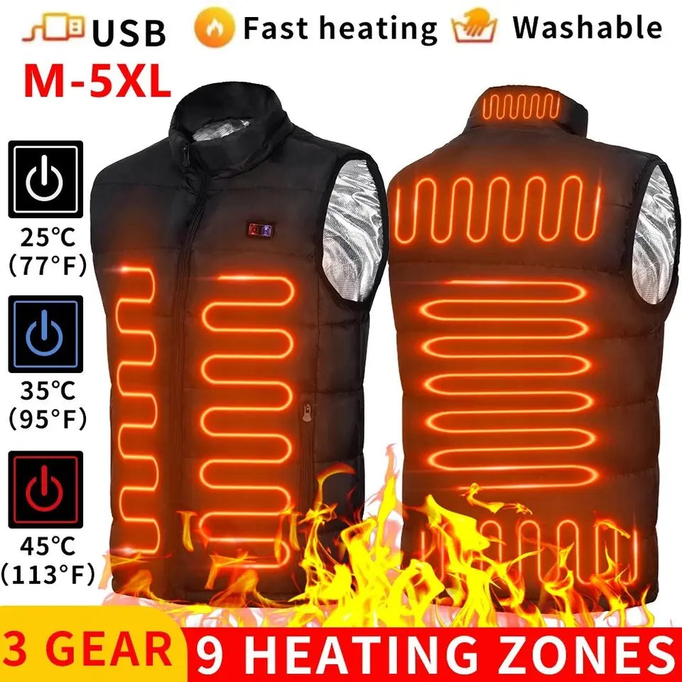 USB Powered Heated Vest — Wearable Warmth