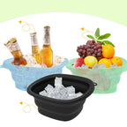Silicone Foldable Facial Ice Bath Bowl & Cryo Roller Set