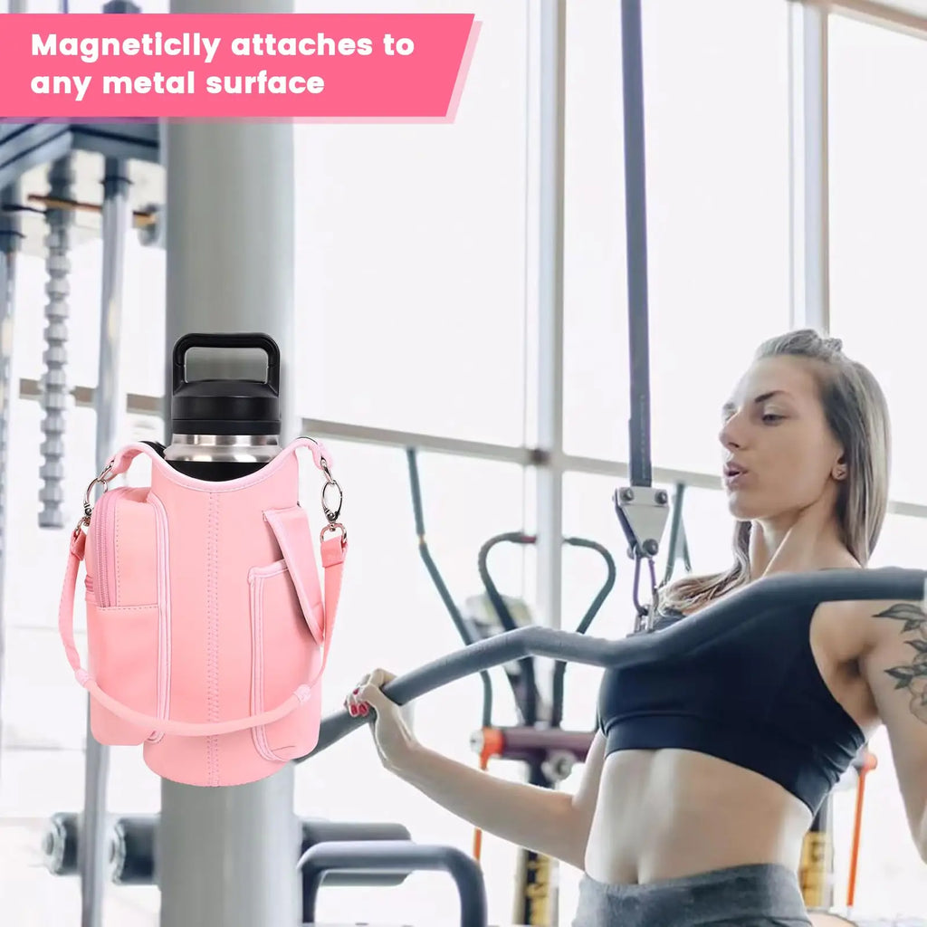Magnetic Water Bottle Bag — Hands-Free Gym Carrier