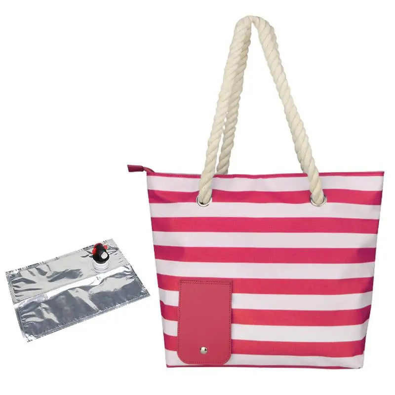 Insulated Tote Bag with Drink Dispenser