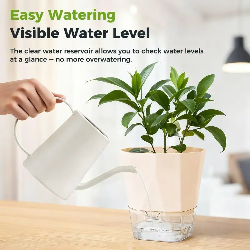 Self-Watering Plant Pots (Set of 3)
