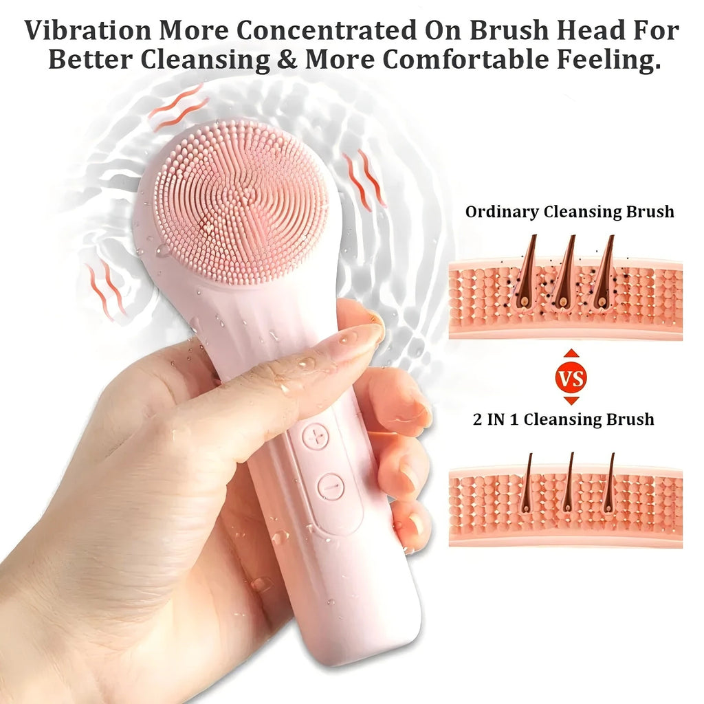 Sonic 2-in-1 Facial Cleansing & Exfoliating Brush