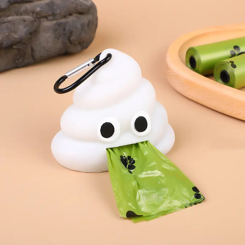 Dispenser in silicone per sacchetti igienici per cani