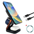Multi-Angle Foldable Magnetic Wireless Charging Station 3-in-1