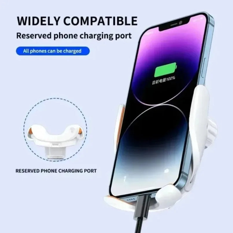 Smart Auto-Clamping Wireless Car Phone Mount