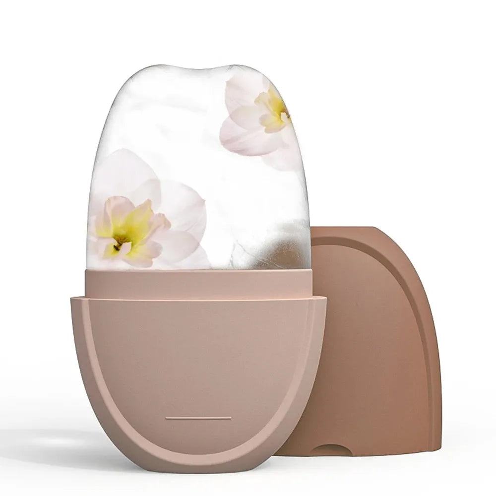 Silicone Foldable Facial Ice Bath Bowl & Cryo Roller