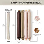 Heatless Silk Satin Ribbon Hair Curler Set