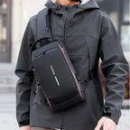 Anti-Theft Waterproof Crossbody Sling Bag with USB Port