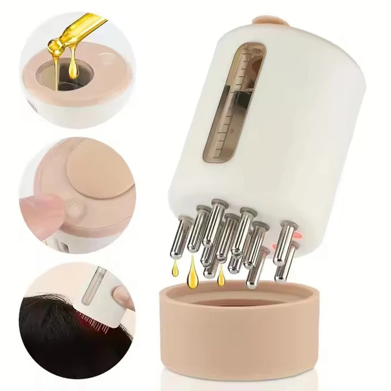 Electric Scalp Massager & Red Light Therapy Vibrating Hair Care Comb