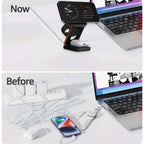 Multi-Angle Foldable Magnetic Wireless Charging Station 3-in-1