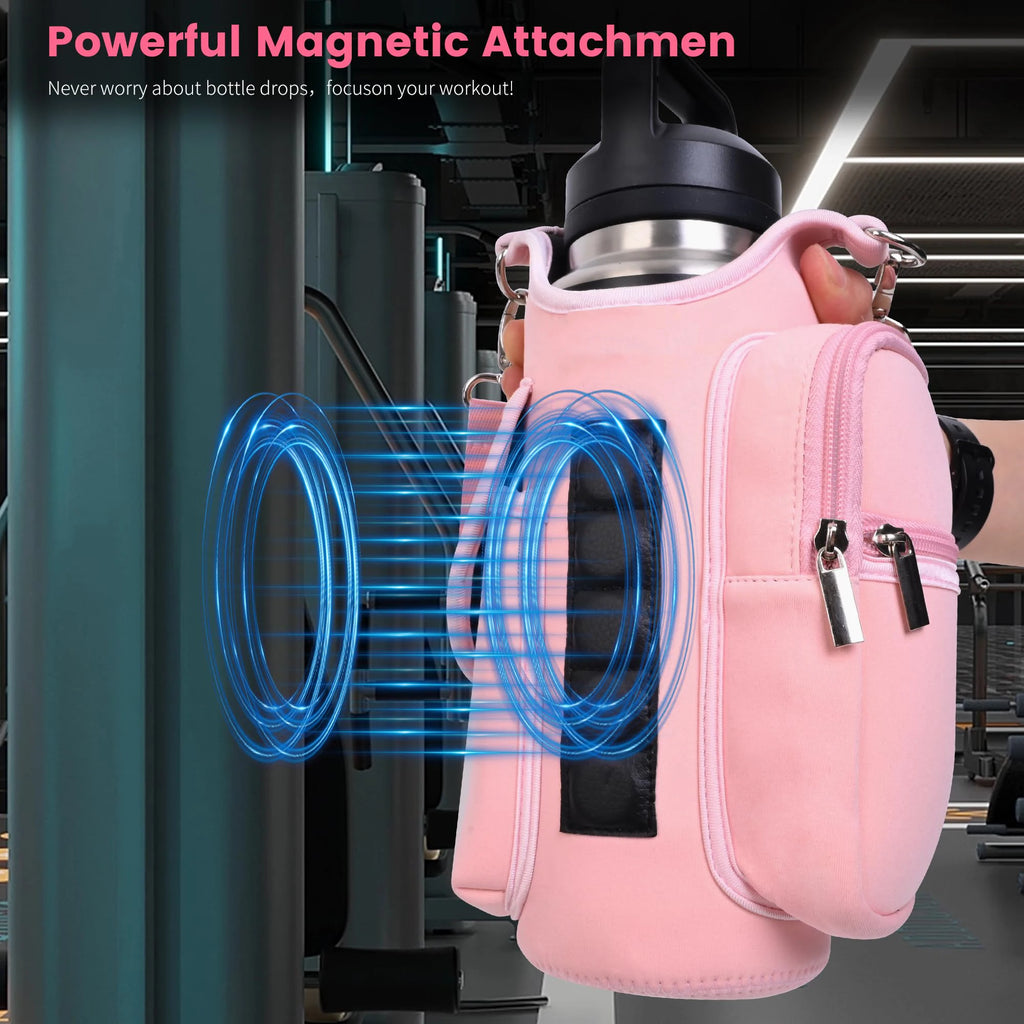 Magnetic Water Bottle Bag — Hands-Free Gym Carrier