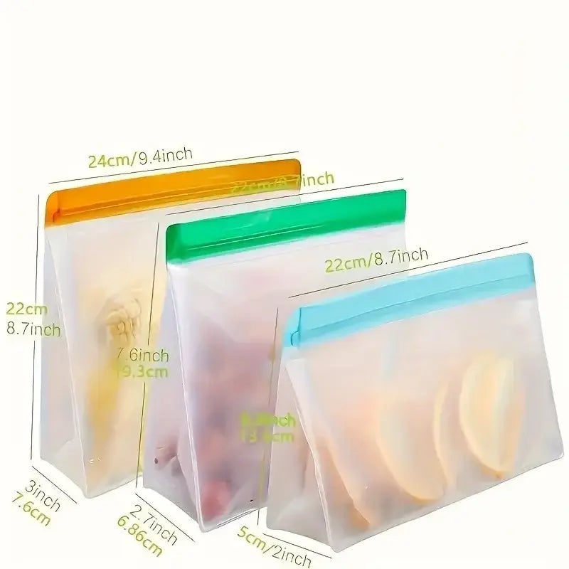 Reusable Silicone Food Storage Bags