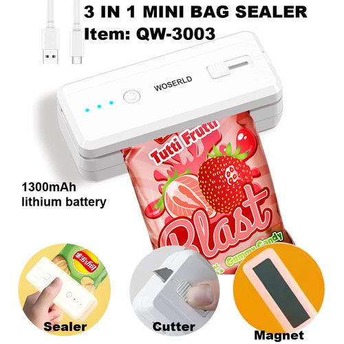 2-in-1 Mini Portable Bag Heat Sealer & Cutter
