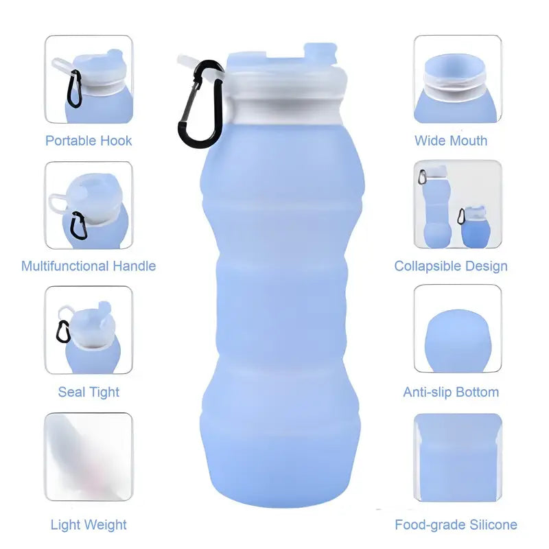 Collapsible Silicone Water Bottle