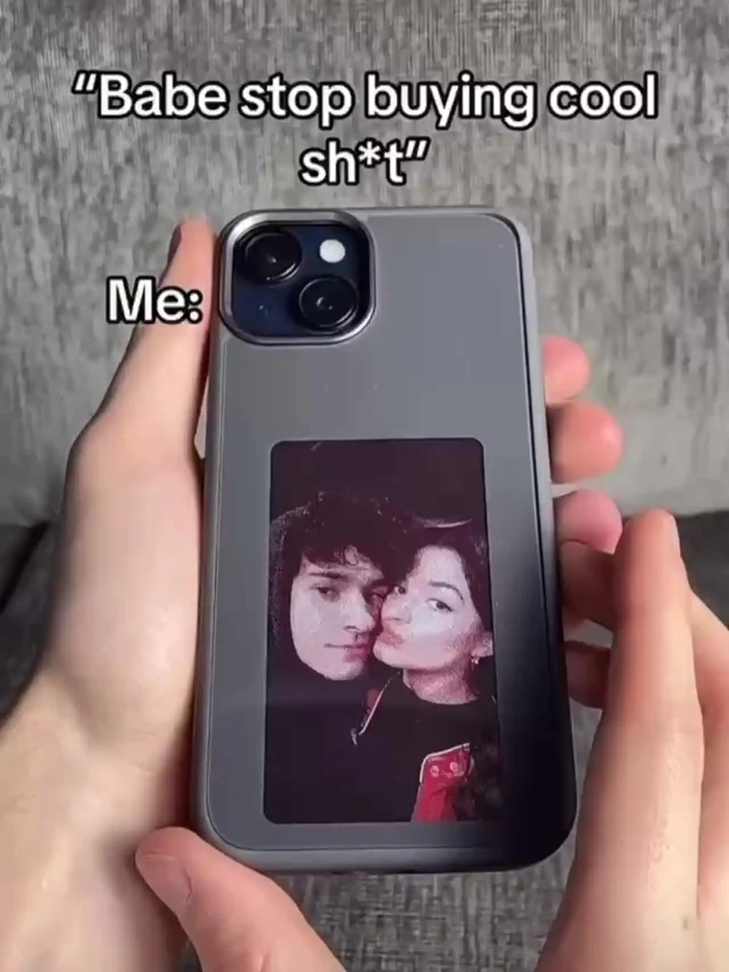 E-ink Screen Projection Screen DIY Phone Case