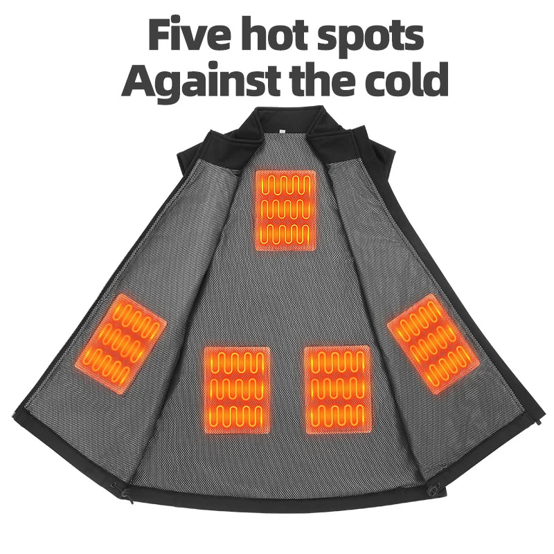 USB Powered Heated Vest — Wearable Warmth