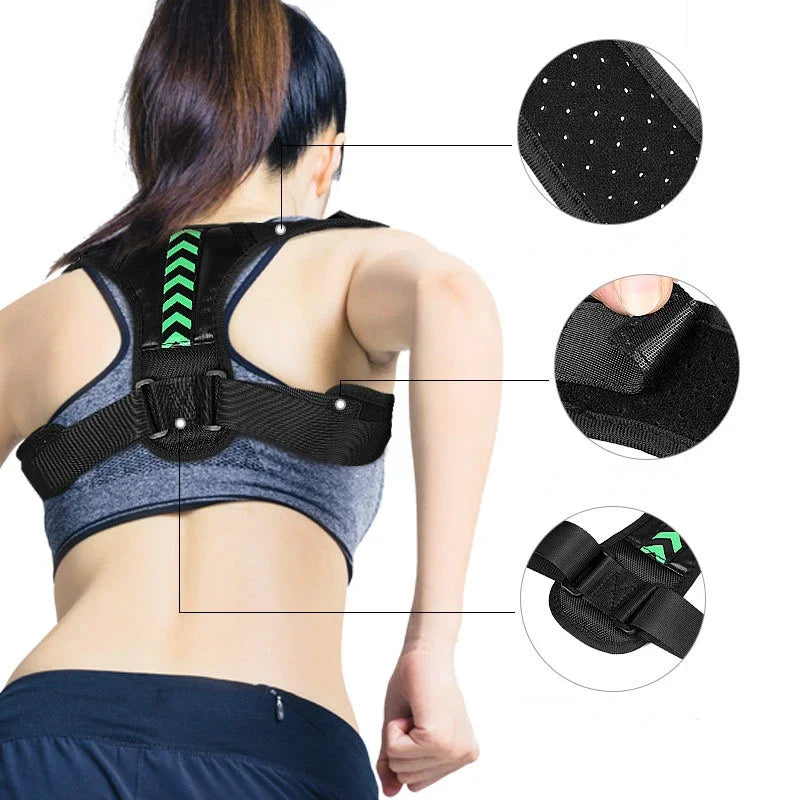 Adjustable Back Posture Corrector & Spine Support Brace for Men and Women