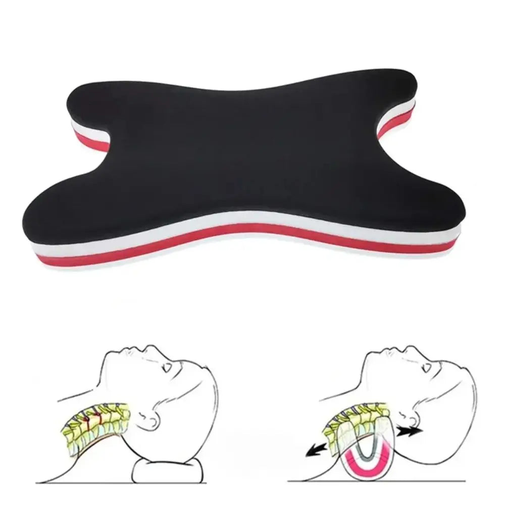 Ergonomic Cervical Neck Stretcher & Traction Pillow Device for Pain Relief