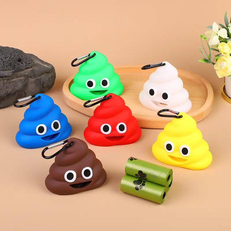 Dispenser in silicone per sacchetti igienici per cani
