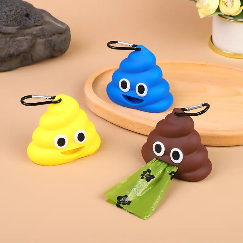 Dispenser in silicone per sacchetti igienici per cani