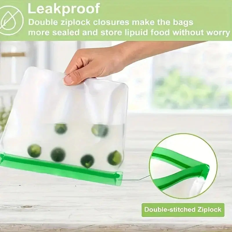 Reusable Silicone Food Storage Bags