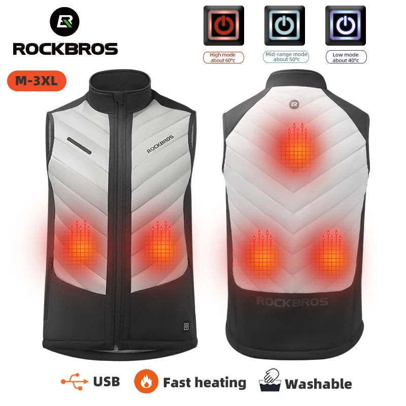 USB Powered Heated Vest — Wearable Warmth