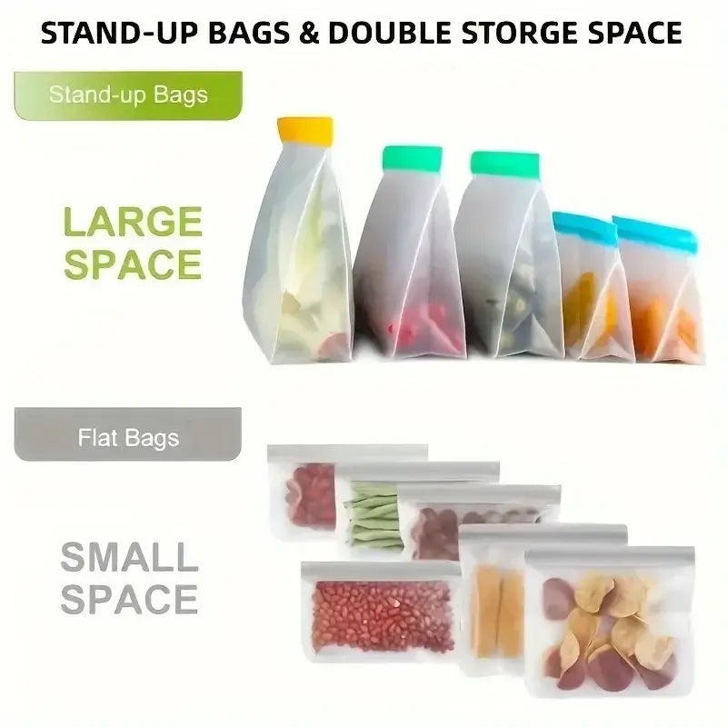 Reusable Silicone Food Storage Bags
