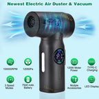 Cordless Handheld Compressed Air Duster & Mini Vacuum