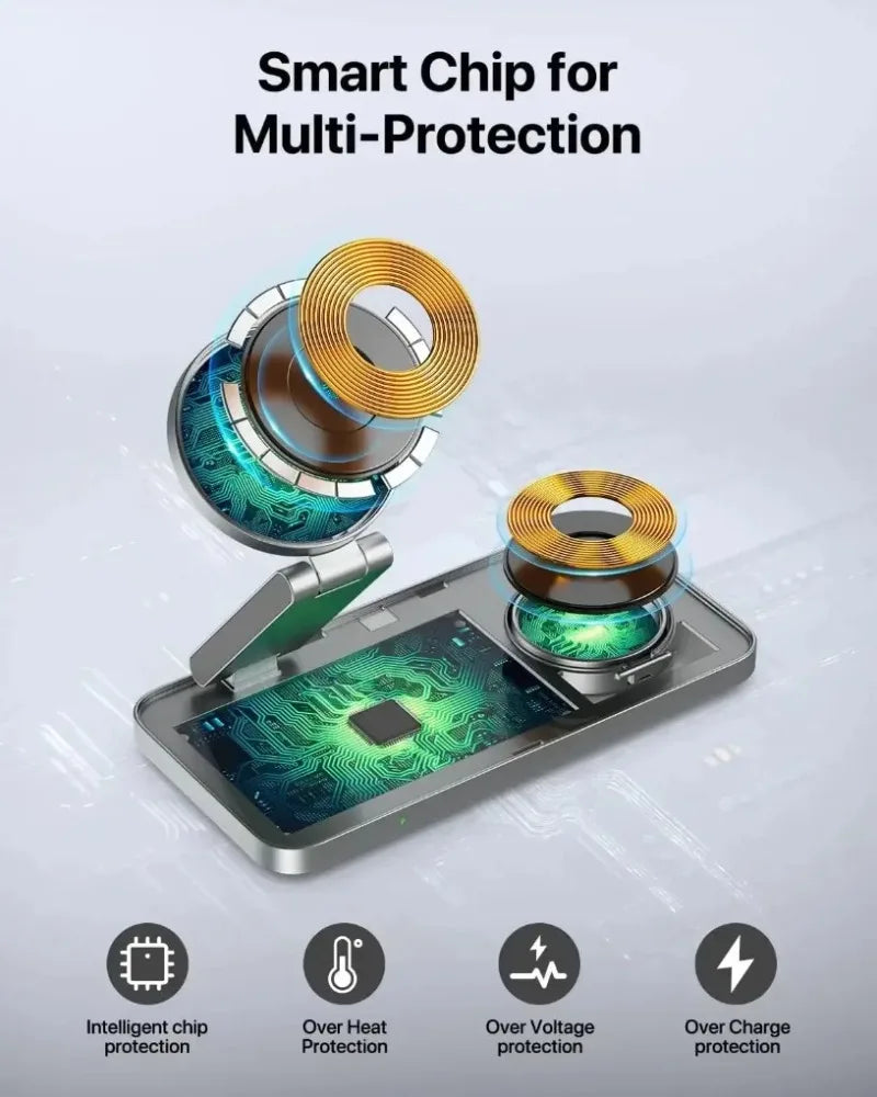 3-in-1 Magnetic Wireless Charging Station