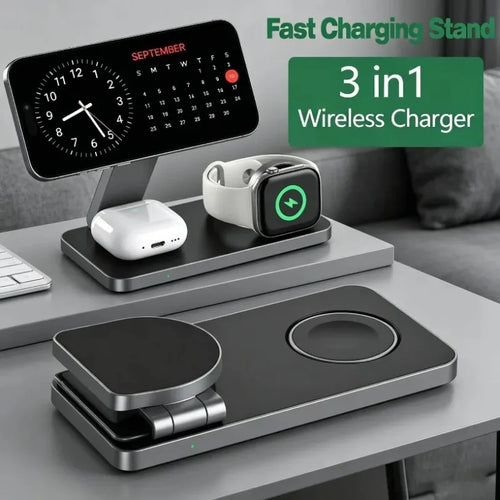 3-in-1 Magnetic Wireless Charging Station