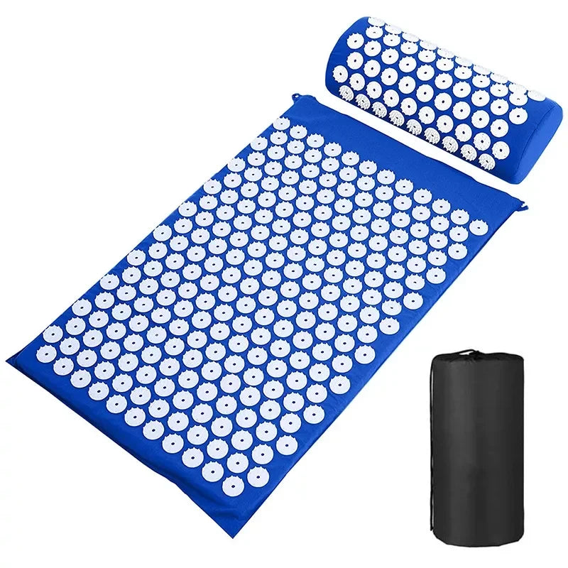 Acupressure Mat and Pillow Set for Back & Neck Pain Relief