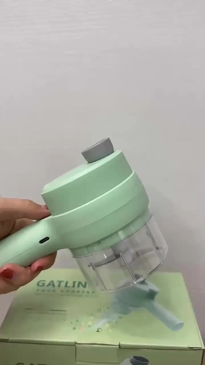 Wireless USB Rechargeable Mini Electric Garlic Chopper & Food Processor