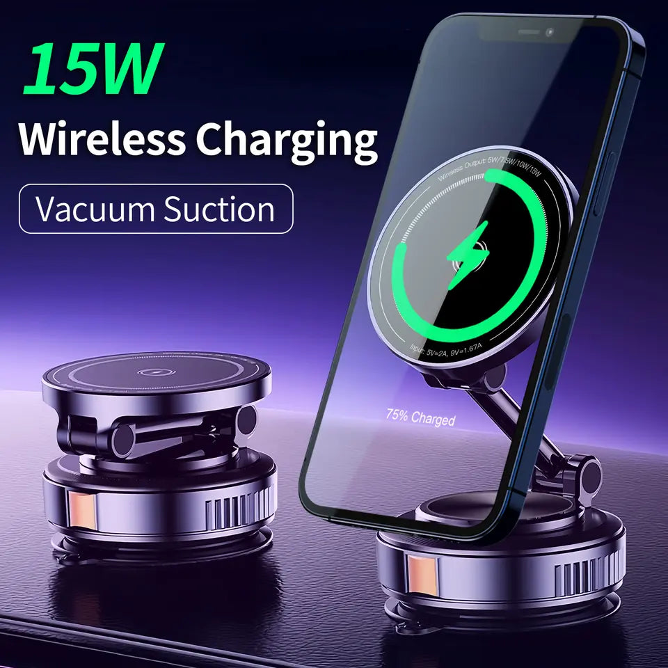 Magnetic Wireless Phone Charger (Car Mount)