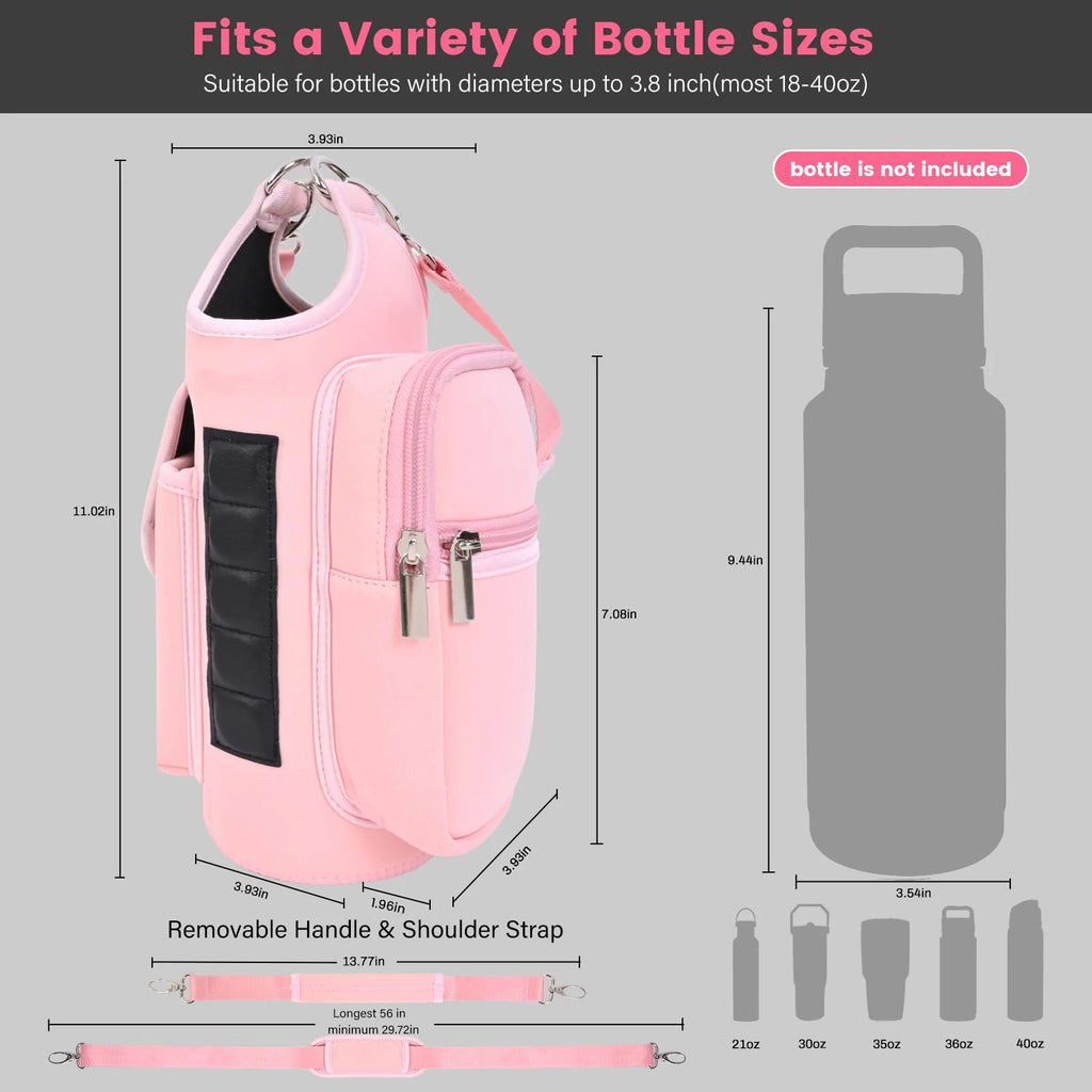 Magnetic Water Bottle Bag — Hands-Free Gym Carrier