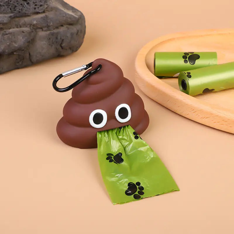 Dispenser in silicone per sacchetti igienici per cani