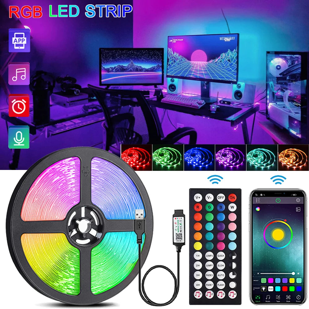 RGB LED Light Strips (16ft)