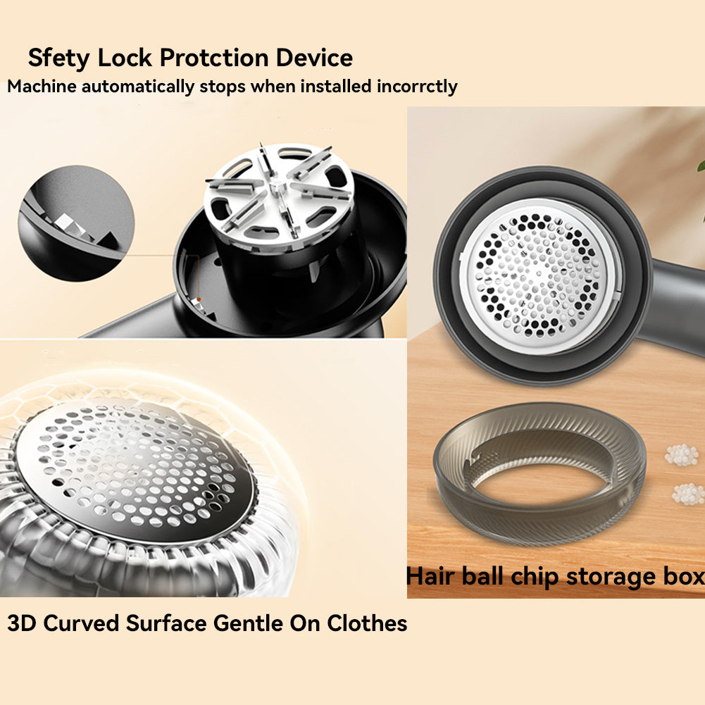 Rechargeable LED Digital Fabric Shaver & Lint Remover