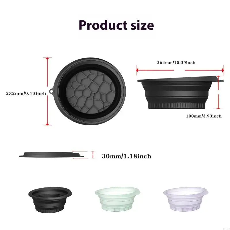 Silicone Foldable Facial Ice Bath Bowl & Cryo Roller