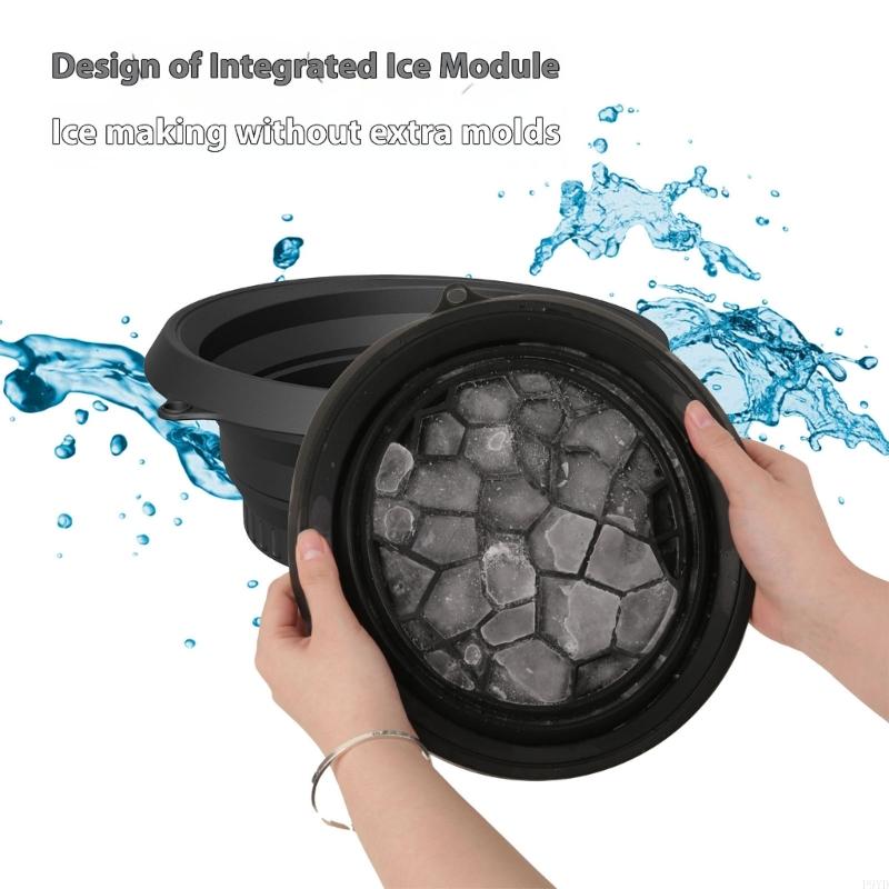 Silicone Foldable Facial Ice Bath Bowl & Cryo Roller